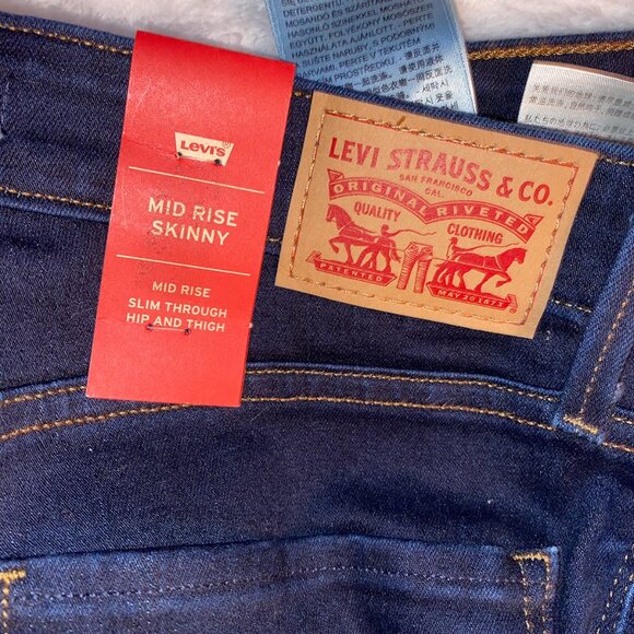 Levi’s Midrise Skinny Jeans, NWT, Size 6 Long / 28W and 34L - Picture 5 of 10